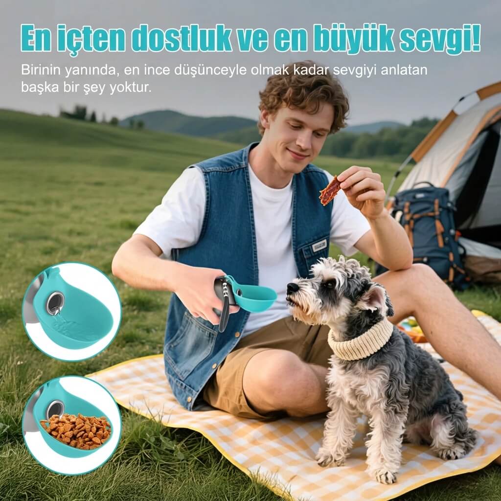 Taşınabilir Köpek Su Matarası