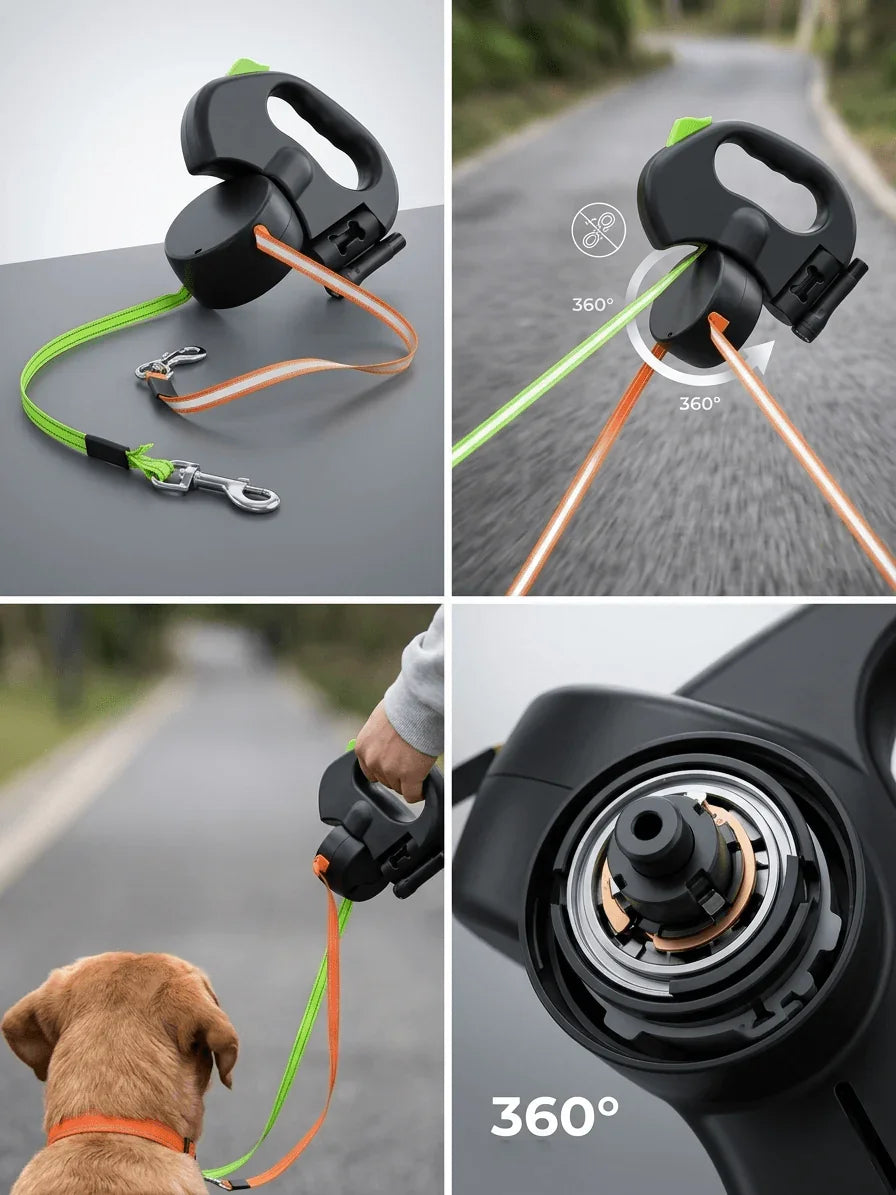 HachiWay Çift Köpek Tasması