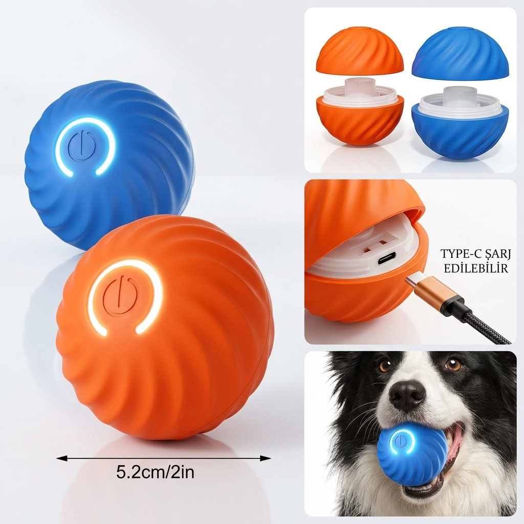 HachiWay - Hareketli Akıllı Köpek Oyun Topu
