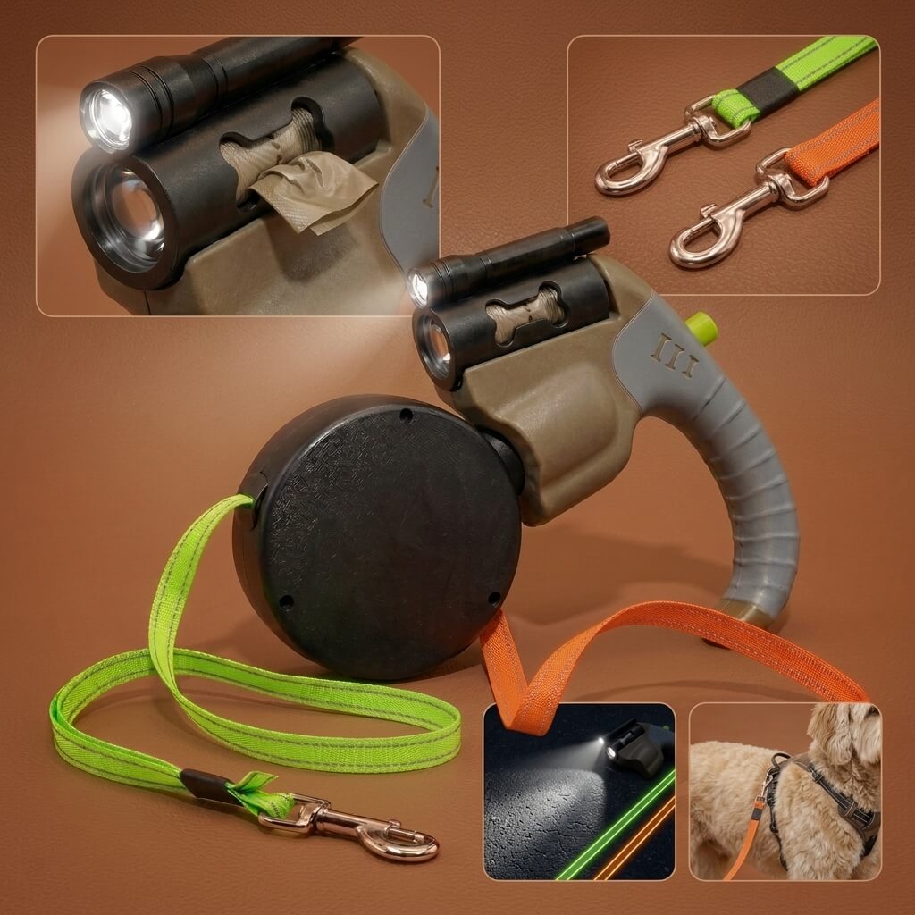 HachiWay Pro Çift Köpek Tasması